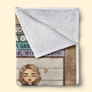 Suivez vos rêves, croyez en vous-même - Couverture personnalisée pour la famille - Cadeau de Noël pour les membres de la famille