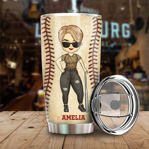 Rockin' The Baseball Mom Life - Cadeau pour maman, gobelet personnalisé