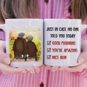 Good Morning You're Amazing Nice Bun - Gift For Couples, Personalized Mug.