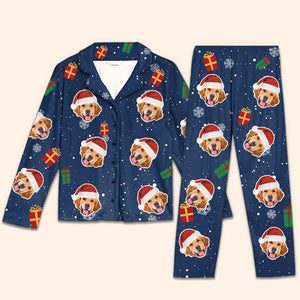 Joyeux Noël à tous les humains ! Pyjama personnalisé avec photo pour chien et chat ! Télécharger une image ! Cadeau de Noël pour les propriétaires et les amoureux des animaux.