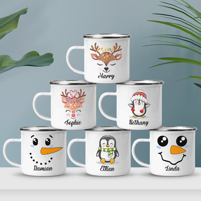 Gardez votre calme, Noël approche, icône de Noël - Tasse à chocolat chaud personnalisée pour enfant, tasse - Cadeau de Noël pour les cadeaux de fête d'anniversaire, cadeau d'anniversaire