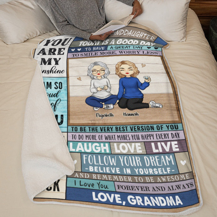Suivez vos rêves, croyez en vous-même - Couverture personnalisée pour la famille - Cadeau de Noël pour les membres de la famille