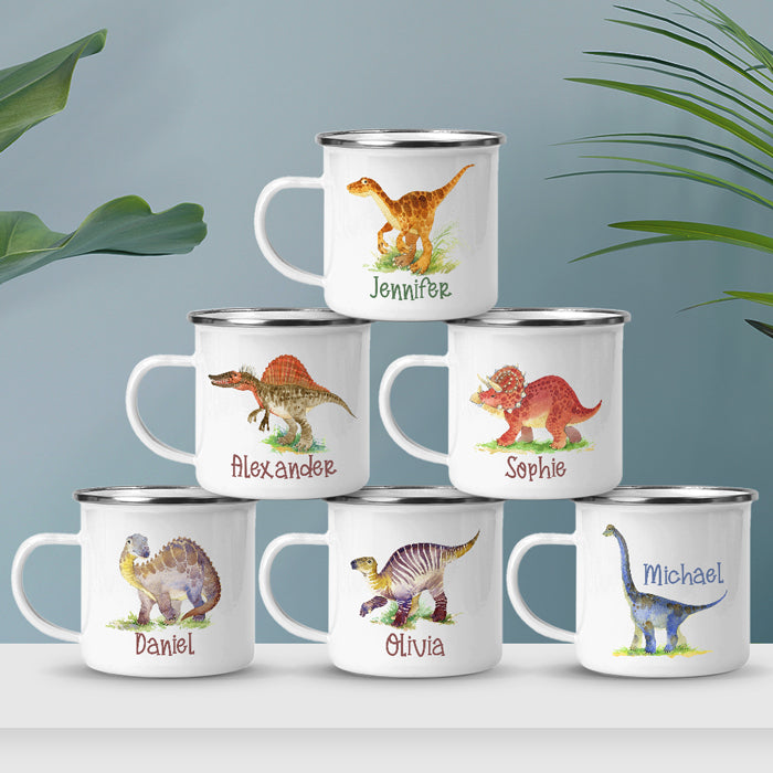 Rawr signifie « Je t'aime » en dinosaure - Tasse à chocolat chaud personnalisée pour enfant, tasse - Cadeau pour les fêtes d'anniversaire, cadeau d'anniversaire