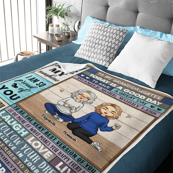 Suivez vos rêves, croyez en vous-même - Couverture personnalisée pour la famille - Cadeau de Noël pour les membres de la famille
