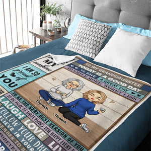 Suivez vos rêves, croyez en vous-même - Couverture personnalisée pour la famille - Cadeau de Noël pour les membres de la famille