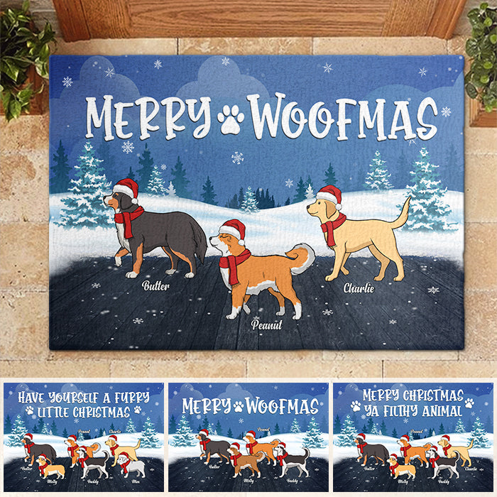 Have Yourself A Furry Little Christmas - Dog Personalized Custom Decorative Mat -  Christmas Gift For Pet Owners, Pet Lovers