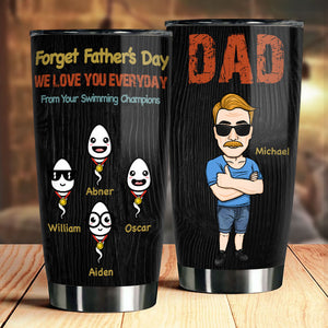 Nous t'aimons tous les jours - Gobelet personnalisé - Cadeau pour papa, cadeau pour la fête des pères
