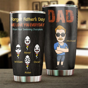 Nous t'aimons tous les jours - Gobelet personnalisé - Cadeau pour papa, cadeau pour la fête des pères