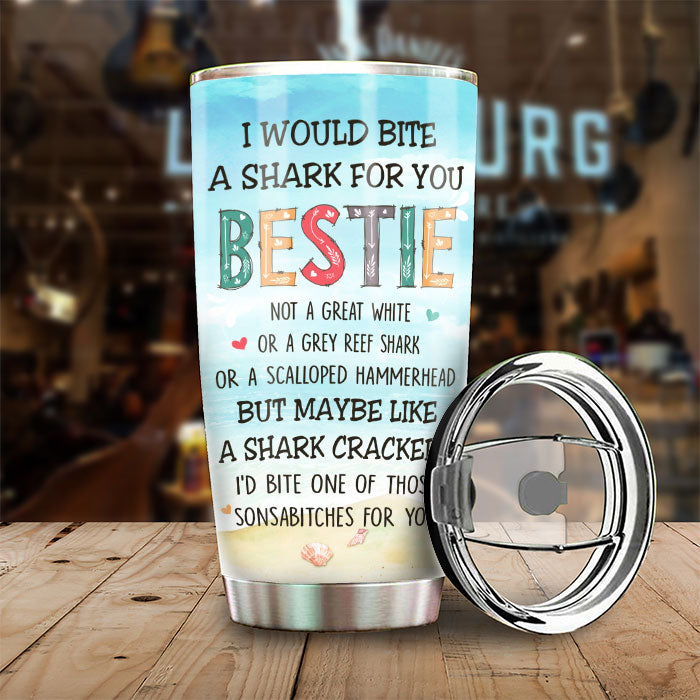 I Love You To The Ocean And Back - Gift For Bestie - Personalized Tumbler.