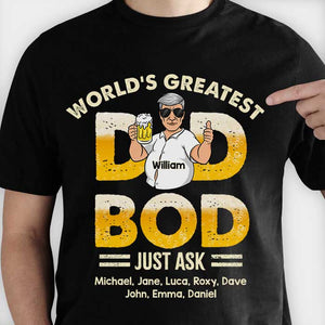 Le meilleur corps de papa de tous les temps, demandez à mes enfants - Cadeau pour papa - T-shirt unisexe personnalisé, sweat à capuche