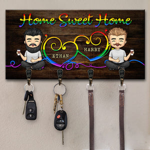 Porte-clés personnalisé « Home Sweet, You And Me » – Cadeau pour couple, mari et femme