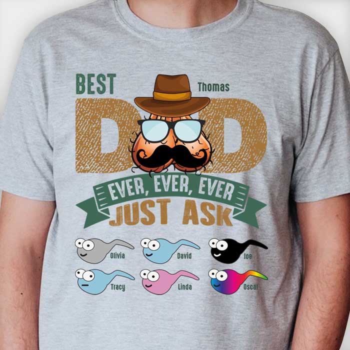 Meilleur papa du monde - T-shirt et sweat à capuche unisexe personnalisé - Cadeau pour papa