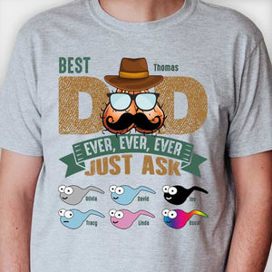 Meilleur papa du monde - T-shirt et sweat à capuche unisexe personnalisé - Cadeau pour papa