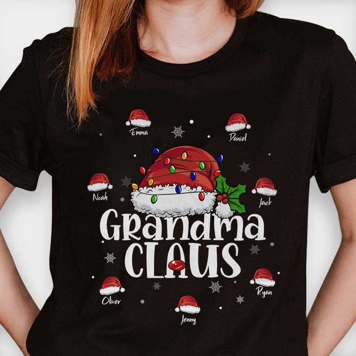 Grandma Claus Like A Normal Grandma Only More Awesome  - Personalized T-shirt, Hoodie, Unisex Sweatshirt.