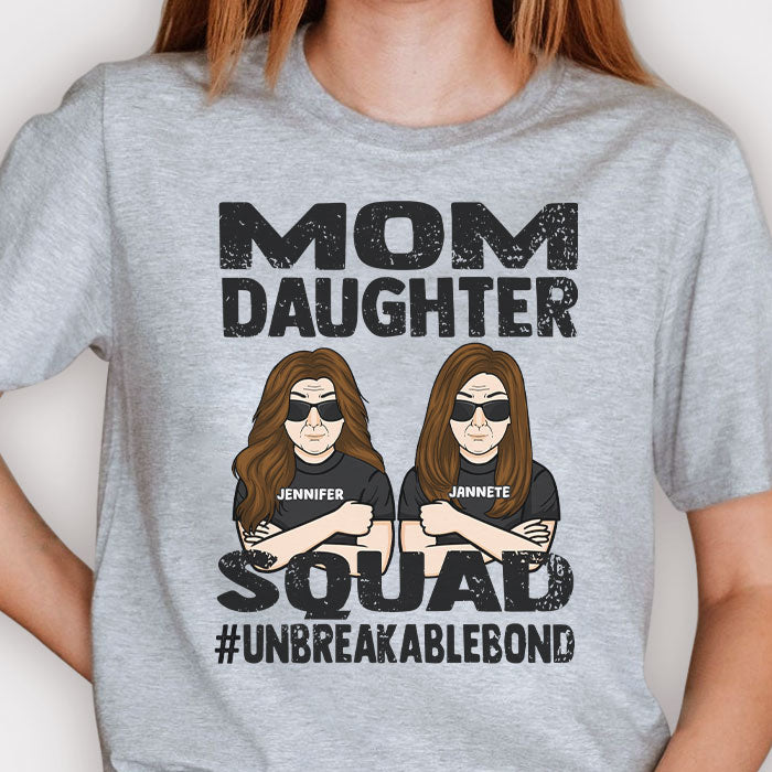 Mom Daughter Squad - Gift For Mom, Personalized Unisex T-shirt.