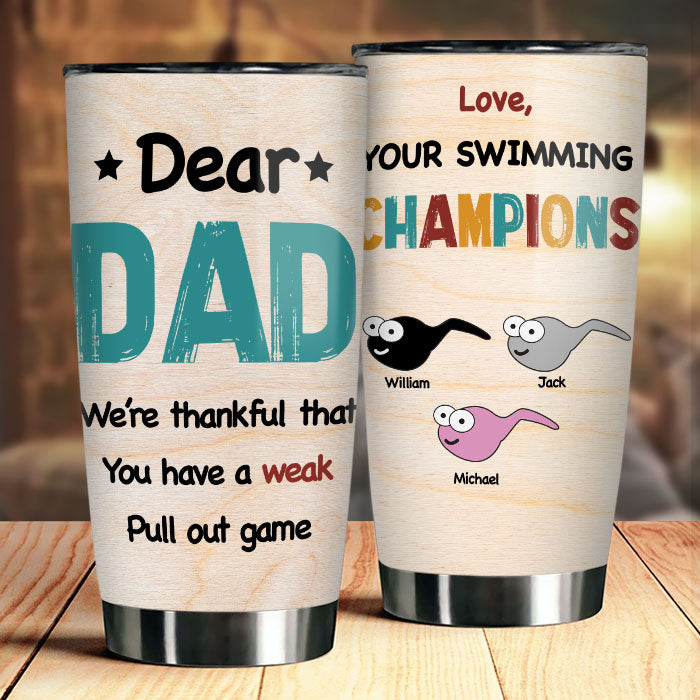 Tu as un faible jeu de retrait - Gobelet personnalisé - Cadeau pour papa