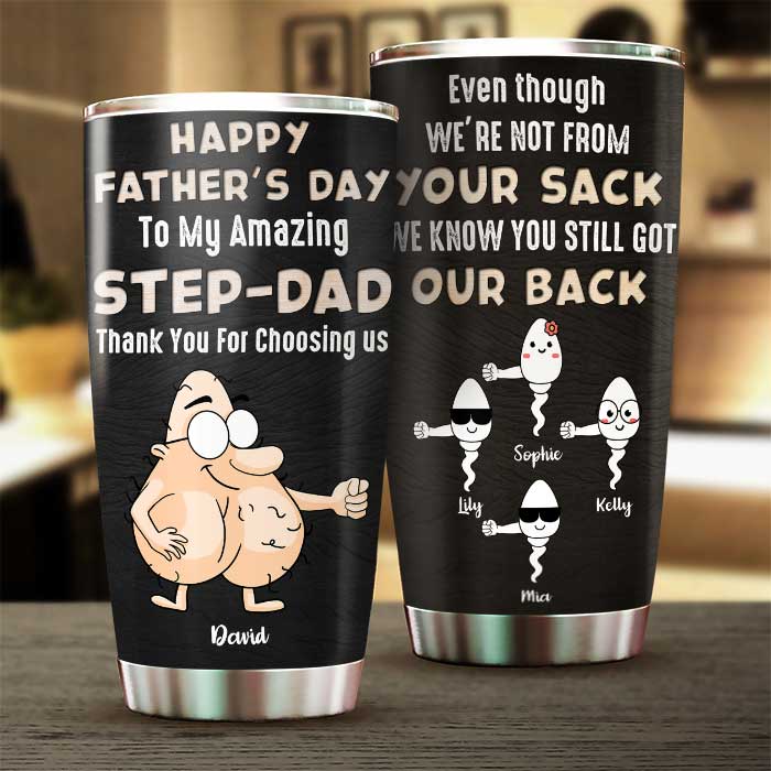 Merci de nous avoir choisis - Gobelet personnalisé - Cadeau pour papa, cadeau pour la fête des pères