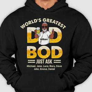 Le meilleur corps de papa de tous les temps, demandez à mes enfants - Cadeau pour papa - T-shirt unisexe personnalisé, sweat à capuche