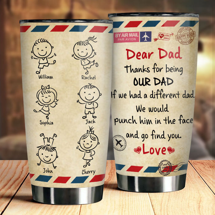 Merci d'être notre papa - Gobelet personnalisé - Cadeau pour papa