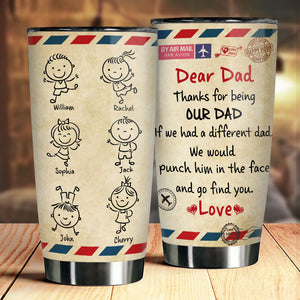 Merci d'être notre papa - Gobelet personnalisé - Cadeau pour papa