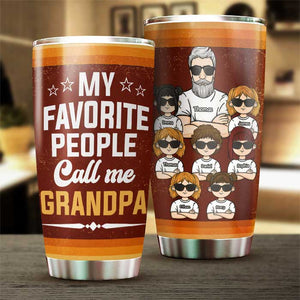 Ils m'appellent grand-père - Gobelet personnalisé - Cadeau pour papa, cadeau pour grand-père