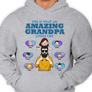 Papa incroyable à quoi ressemble papa - T-shirt unisexe personnalisé, sweat à capuche - Cadeau pour papa, grand-père
