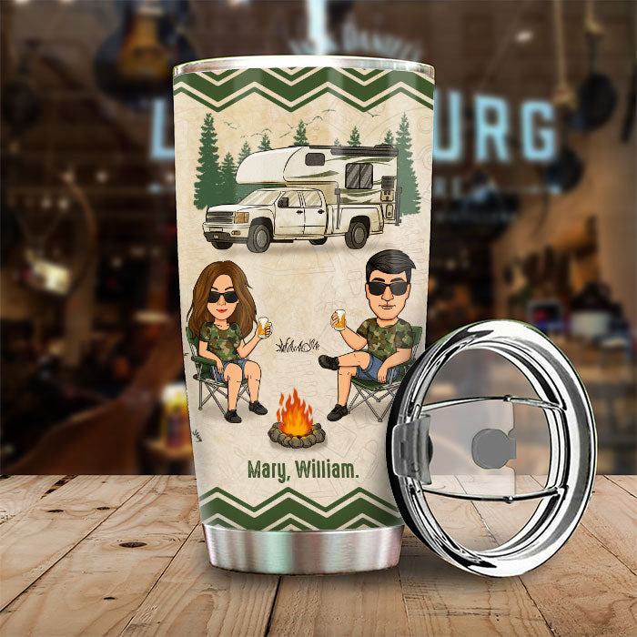 Vous finirez ivre - Gobelet personnalisé - Cadeau pour les amateurs de camping