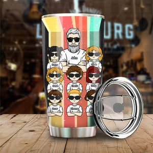 He Knows Everything - Personalized Tumbler - Gift For Dad, Gift For Grandpa