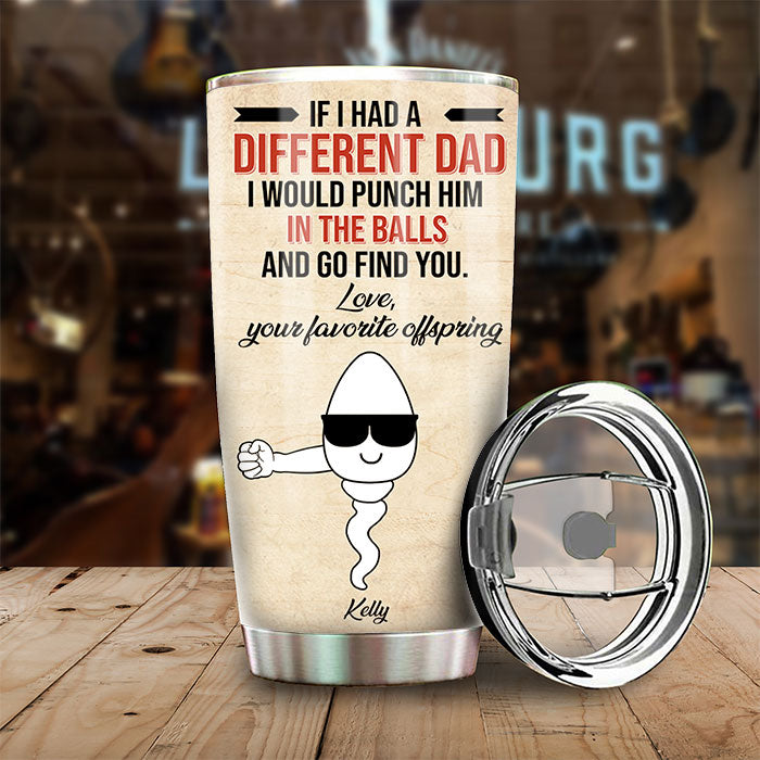 Bonne fête des pères, merci d'être mon papa - Cadeau pour papa, cadeau pour la fête des pères - Gobelet personnalisé