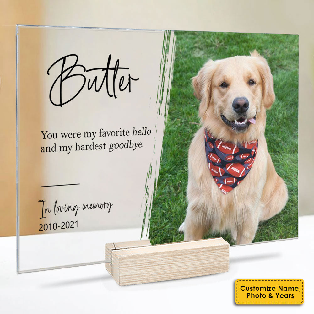 Heaven In Our Home - Upload Image, Personalized Acrylic Plaque.