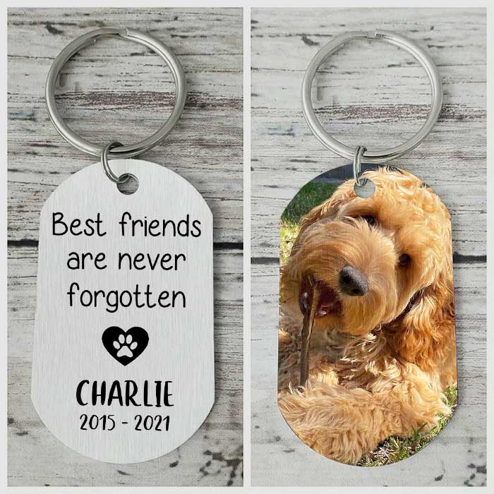 Best Friends Are Never Forgotten - Personalized Keychain.