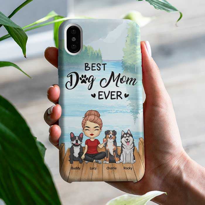 Rockin' The Dog Mom Life - Gift For Dog Mom, Personalized Phone Case.