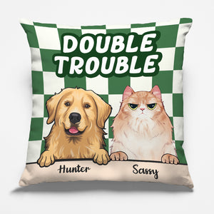 Trouble Maker - Coussin personnalisé pour chien et chat - Cadeau pour propriétaires et amoureux des animaux