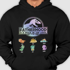 La paternité, c'est comme une promenade au parc ! Cadeau pour papa et grand-père ! T-shirt et sweat à capuche unisexe personnalisé