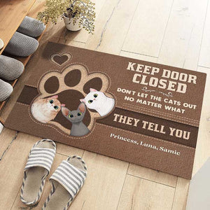 Bienvenue chez Paw House - Tapis décoratif personnalisé - Cadeau pour les amoureux des animaux