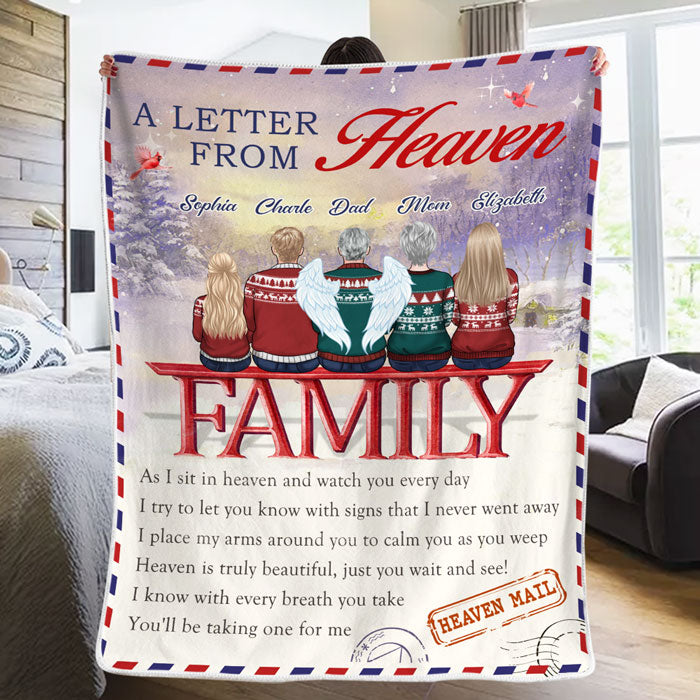 Je sais qu'à chaque respiration que tu prendras, tu en prendras une pour moi - Couverture commémorative personnalisée - Cadeau de condoléances, cadeau de Noël pour les membres de la famille