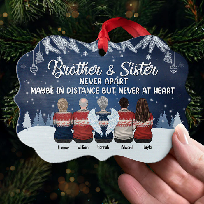 Le plus beau cadeau que nos parents nous ont offert - Décoration de Noël personnalisée en bois/aluminium de forme Benelux - Cadeau pour frères et sœurs, cadeau de Noël