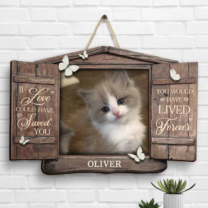 You Would Have Lived Forever, Open Window - Upload Image, Personalized Shaped Wood Sign.