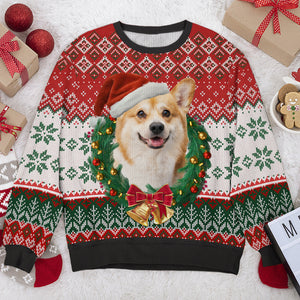 À mon humain, je te souhaite un Noël tout doux ! Sweat-shirt moche personnalisé pour chien et chat ! Pull unisexe en laine ! Télécharger une image ! Cadeau de Noël pour les propriétaires et les amoureux des animaux.