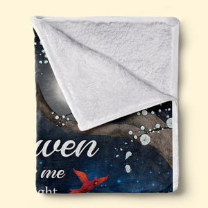 Je t'envoie mon amour et mes câlins - Couverture personnalisée commémorative - Cadeau de condoléances, cadeau de Noël pour les membres de la famille