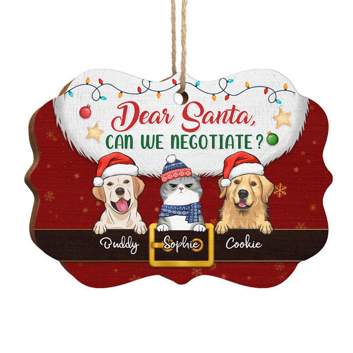 Père Noël définit les vilains – Décoration personnalisée pour chien et chat – Bois en forme de Benelux – Cadeau de Noël pour les propriétaires et les amoureux des animaux