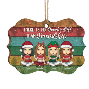 L'amitié est le plus beau cadeau de Noël qui soit - Décoration de Noël en bois personnalisée en forme de Benelux - Cadeau pour meilleure amie, meilleure amie, sœur, cadeau d'anniversaire pour meilleure amie et amie, cadeau de Noël