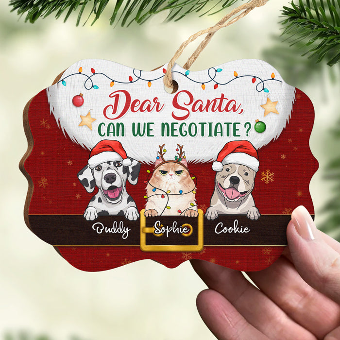 Père Noël définit les vilains – Décoration personnalisée pour chien et chat – Bois en forme de Benelux – Cadeau de Noël pour les propriétaires et les amoureux des animaux