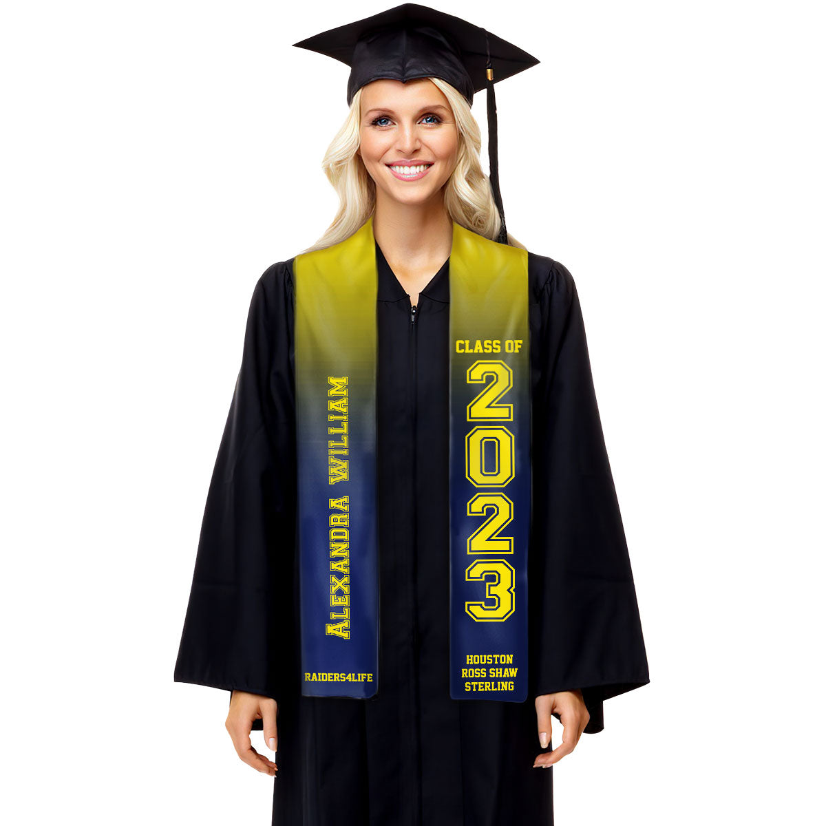 Class of 2024 Best Gift For Graduation's Day - Personalized Graduation Stole.