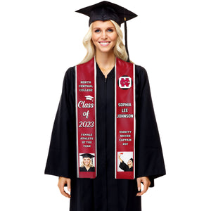 Congratulations Graduates Class of 2024, Best Gift For Graduation's Day - Upload Image - Personalized Graduation Stole