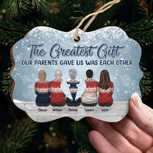 Life Is Better With Brothers And Sisters - Personalized Custom Benelux Shaped Wood, Aluminum Christmas Ornament - Gift For Siblings, Christmas New Arrival Gift
