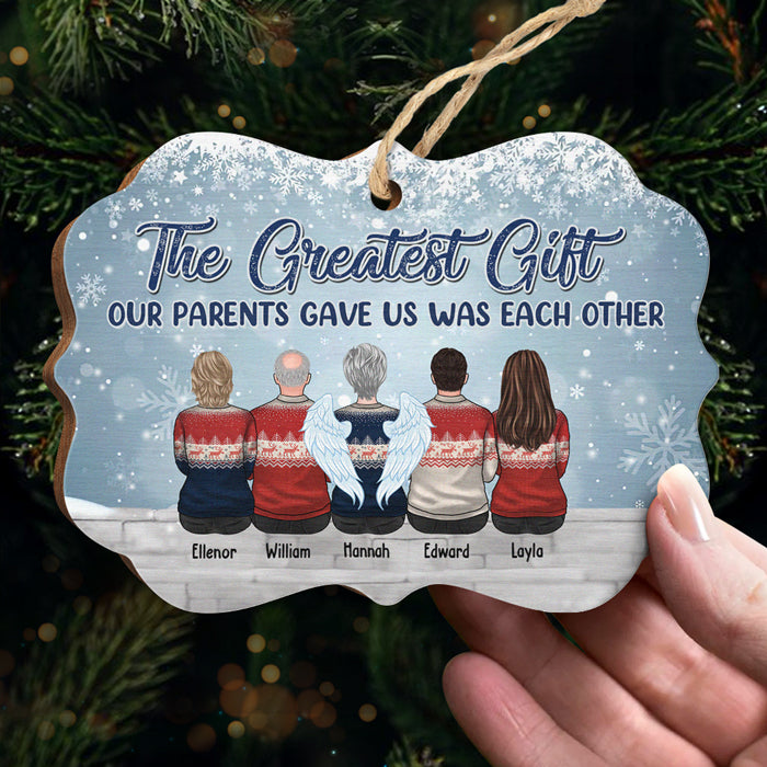 L'amour entre frères et sœurs est l'une des plus grandes bénédictions de la vie - Décoration de Noël personnalisée en bois et aluminium de forme Benelux - Cadeau pour frères et sœurs, cadeau de Noël
