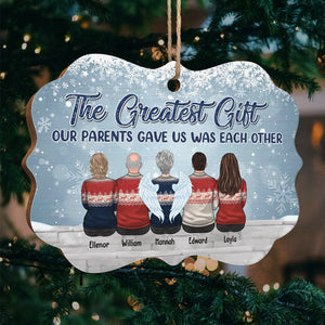 L'amour entre frères et sœurs est l'une des plus grandes bénédictions de la vie - Décoration de Noël personnalisée en bois et aluminium de forme Benelux - Cadeau pour frères et sœurs, cadeau de Noël