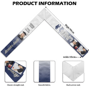 Congratulations Custom Graduation Stole - Personalized Graduation Stole Class Of 2024 Graduation Gifts