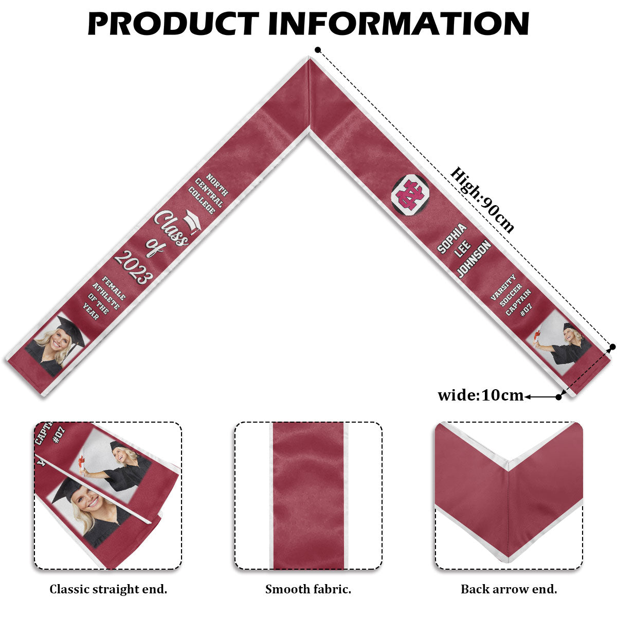 Congratulations Graduates Class of 2024, Best Gift For Graduation's Day - Upload Image - Personalized Graduation Stole